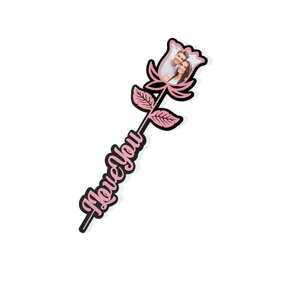CUSTOM PHOTO IN LOVING MEMORY ROSE SIGN