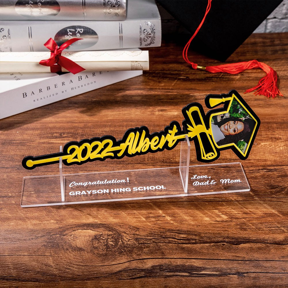 PERSONALIZED GRADUATION PHOTO FLOWER GIFTS FOR GRADUATES
