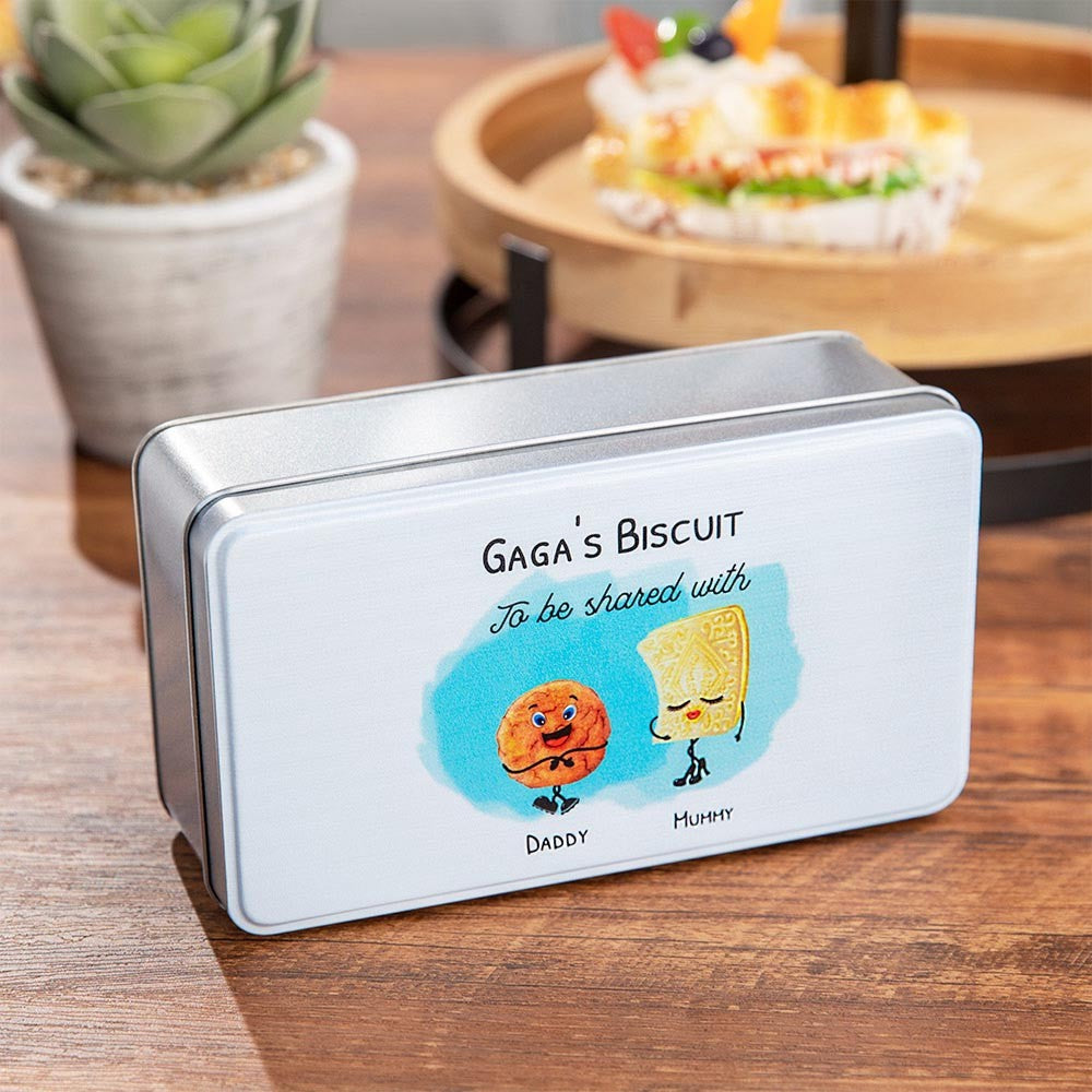 PERSONALIZED NAME BISCUIT TIN