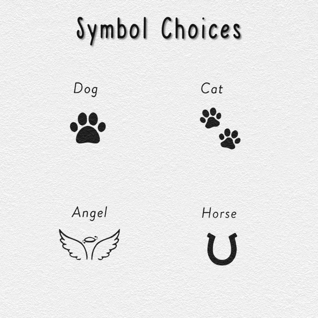 PERSONALIZED NAME LIGHT UP PET MEMORIAL PLAQUE