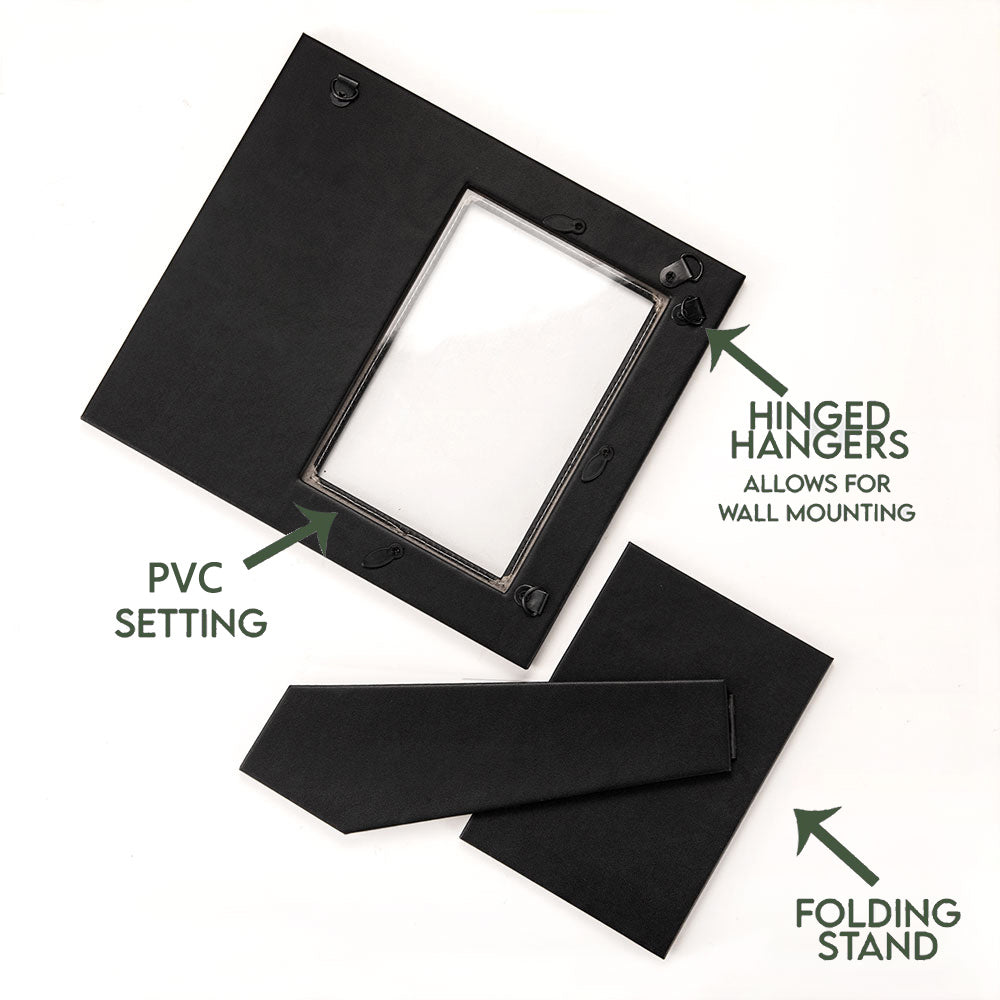 ENGRAVED NATURAL WOOD PICTURE FRAME