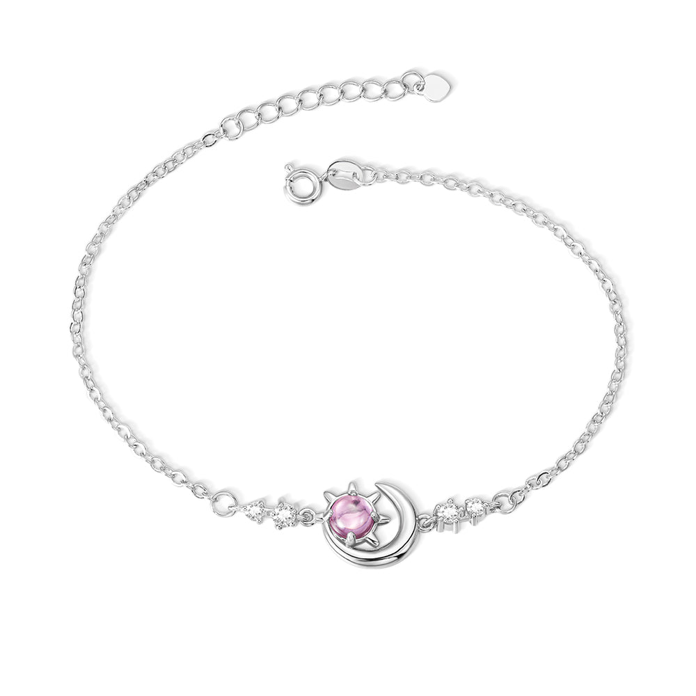 PERSONALIZED CRESCENT MOON SUN STAR ANKLET