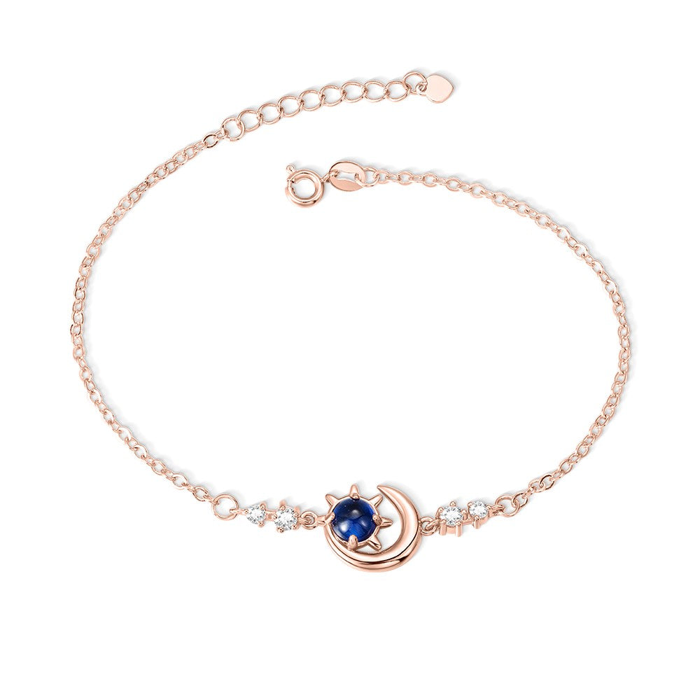 PERSONALIZED CRESCENT MOON SUN STAR ANKLET
