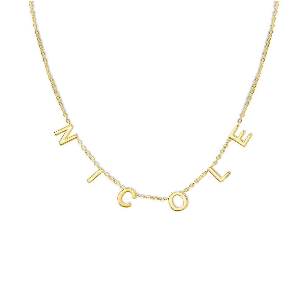PERSONALIZED 1-8 INITIAL NAME NECKLACE
