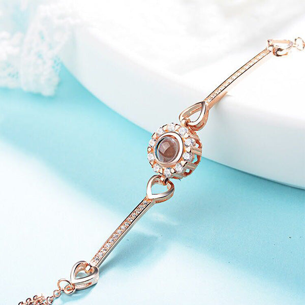 LOVE MEMORY PHOTO & 100 LANGUAGES PROJECTION BRACELET