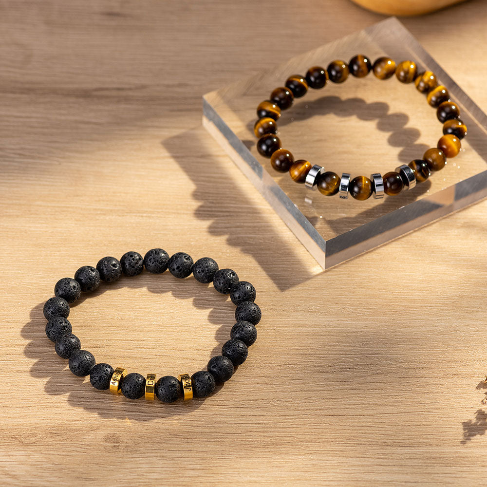 CUSTOM BEADED BRACELET WITH NAMES