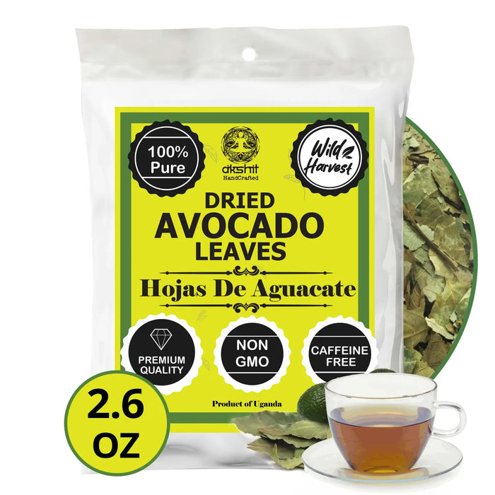 2.6 OZ DRIED AVOCADO LEAVES, HOJAS DE AGUACATE, LOOSE LEAVES - CASE OF 12