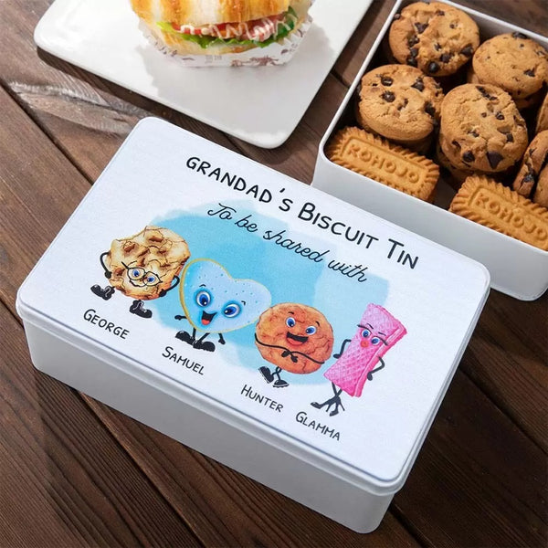 PERSONALIZED NAME BISCUIT TIN