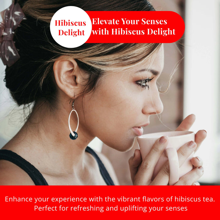 75 PURE HIBISCUS TEA BAGS, TE DE HIBISCO, CAFFEINE FREE 5 OZ - CASE OF 8