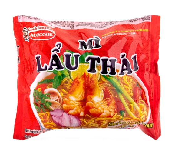 ACECOOK THAI SHRIMP NOODLE 2.82 OZ, 5-PACK