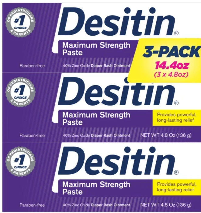 DESITIN MAXIMUM STRENGTH BABY DIAPER RASH CREAM WITH 40% ZINC OXIDE, 14.4 OUNCES