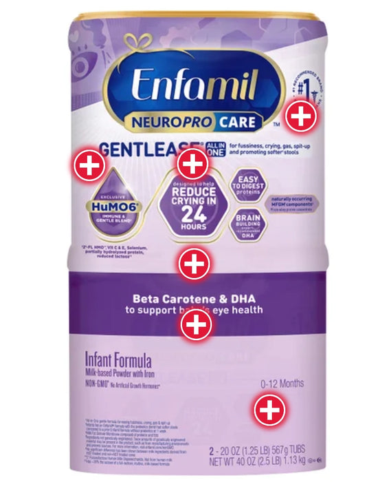ENFAMIL NEUROPRO CARE GENTLEASE FORMULA, 20 OZ, 2-PACK