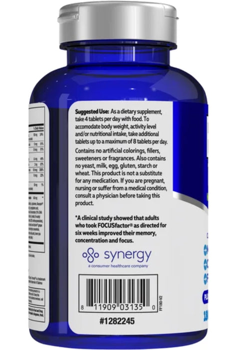 FOCUSFACTOR NUTRITION FOR THE BRAIN DIETARY SUPPLEMENT, 180 TABLETS