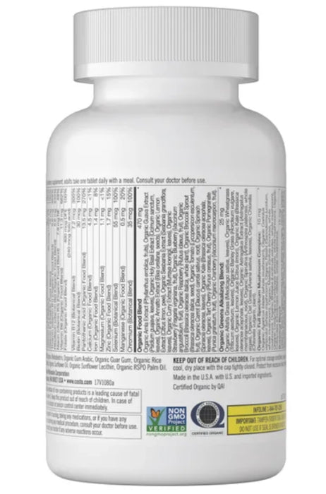 KIRKLAND SIGNATURE USDA ORGANIC MULTIVITAMIN, 80 COATED TABLETS