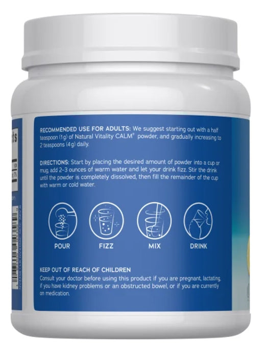 NATURAL VITALITY CALM MAGNESIUM CITRATE POWDER, 20 OUNCES