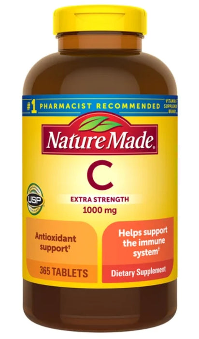 NATURE MADE EXTRA STRENGTH VITAMIN C 1,000 MG., 365 TABLETS