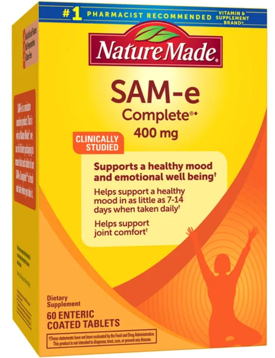 NATURE MADE SAM‑E COMPLETE 400 MG., 60 TABLETS