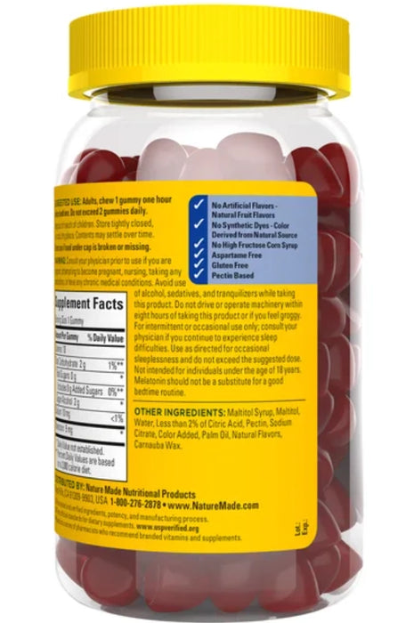 NATURE MADE ZERO SUGAR MELATONIN 5 MG GUMMIES, 150 GUMMIES