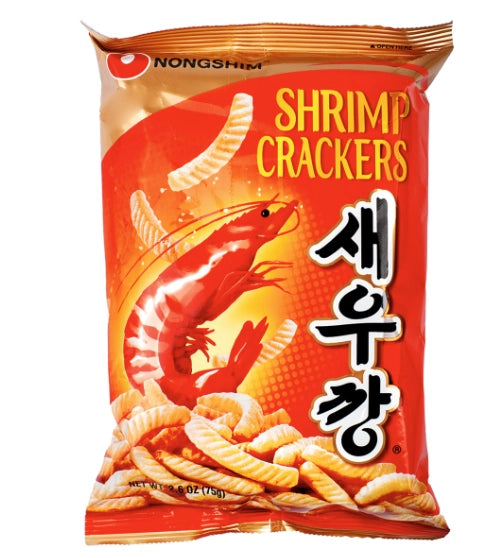 NONGSHIM KOREAN SHRIMP CRACKERS 75 G, 2-PACK