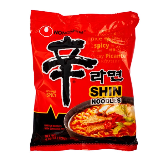 NONGSHIM SHIN RAMEN NOODLE SOUP 120G, 4-PACK