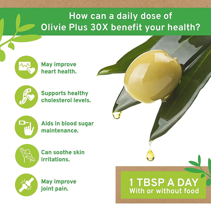 OLIVIE PLUS 30X ORGANIC EVOO 250ML BOTTLE | HIGH POLYPHENOL - CASE OF 3