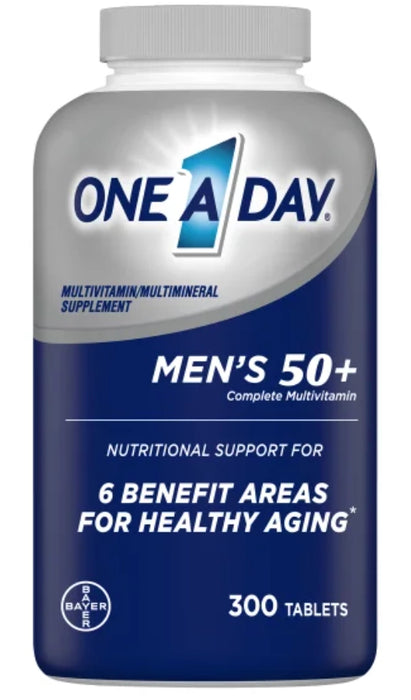 ONE A DAY MEN'S 50+ HEALTHY ADVANTAGE MULTIVITAMIN, 300 TABLETS