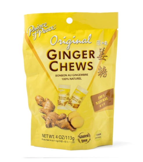 PRINCE OF PEACE ORIGINAL GINGER CHEWS 113G, 2-PACK
