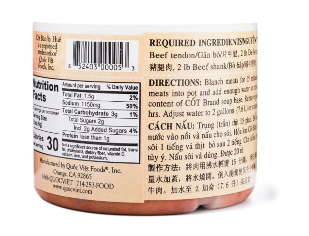 QUOC VIET - BUN BO HUE SOUP BASE 10 OZ