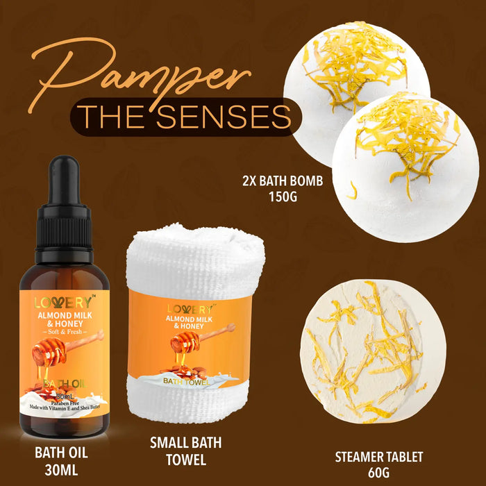 GIFT BASKET – 10PC ALMOND MILK & HONEY BEAUTY & PERSONAL SET