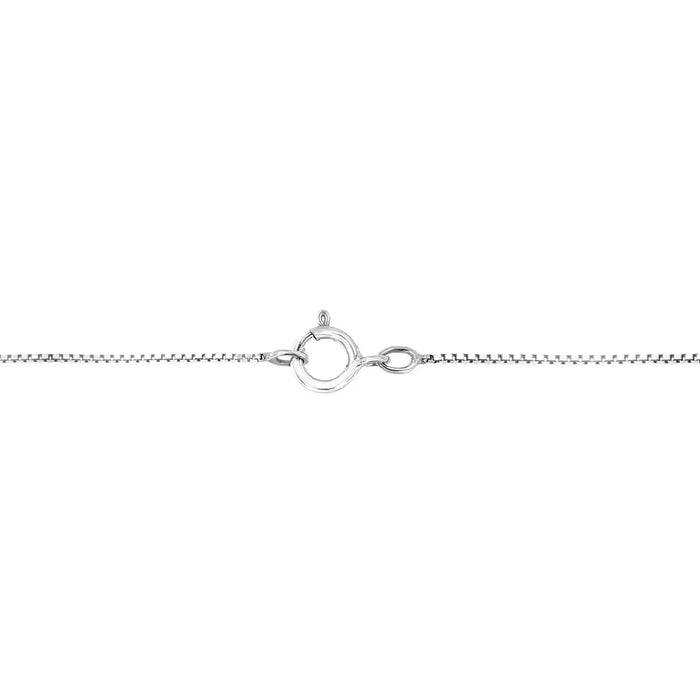 STERLING SILVER ¼ CTW DIAMOND OPEN HEART PENDANT NECKLACE