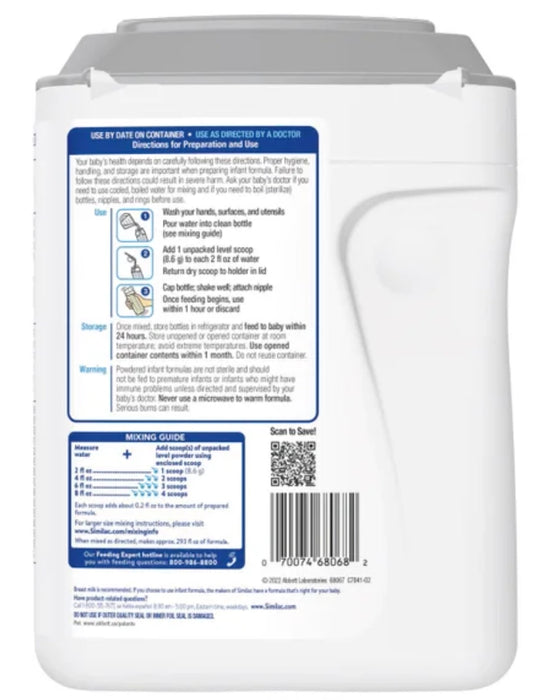 SIMILAC 360 TOTAL CARE WITH 5 HMO'S, NON-GMO INFANT FORMULA POWDER, 40 OZ