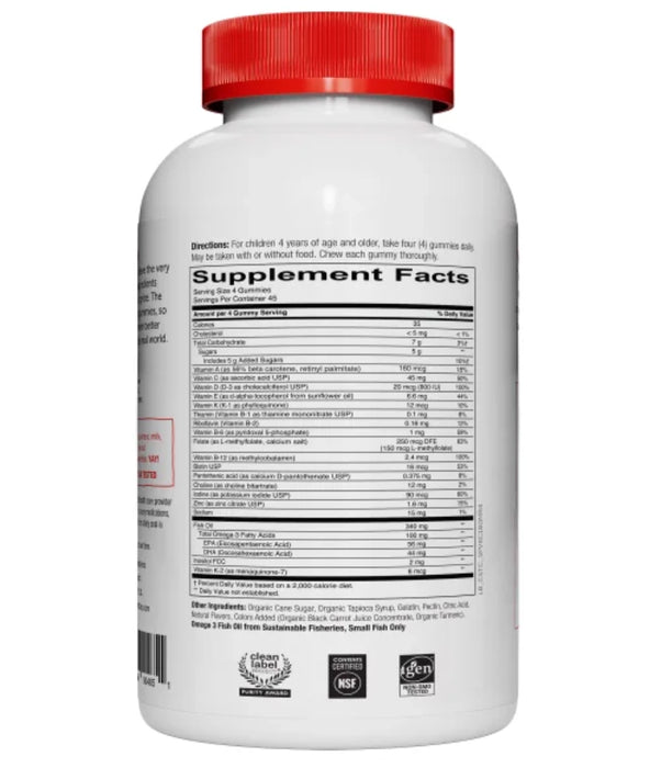 SMARTYPANTS KIDS FORMULA MULTIVITAMIN, 180 GUMMIES