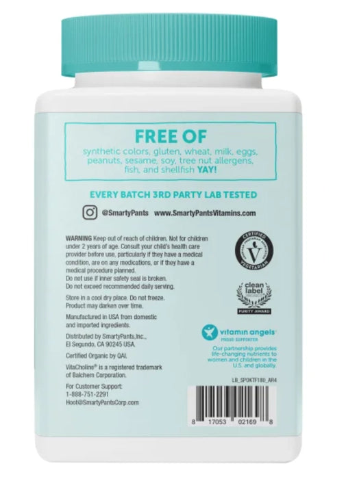 SMARTYPANTS ORGANIC KIDS AND TODDLER FORMULA MULTIVITAMIN, 180 GUMMIES
