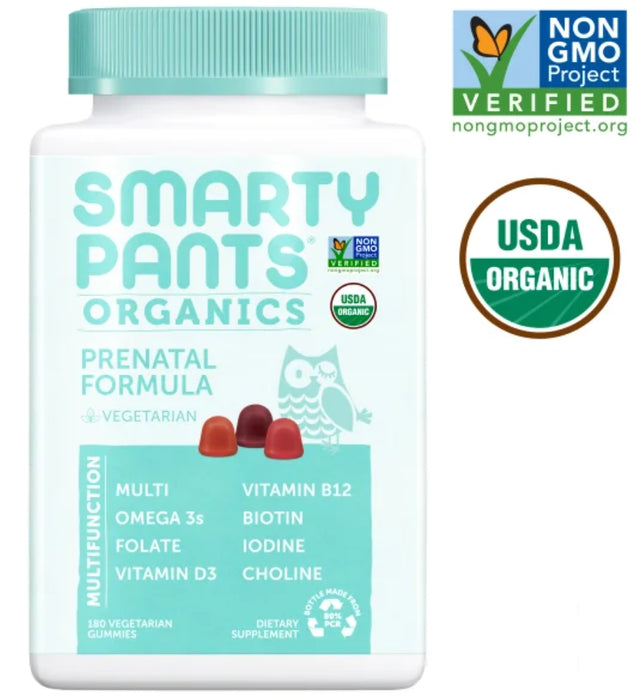 SMARTYPANTS USDA ORGANIC PRENATAL FORMULA, 180 ADULT GUMMIES