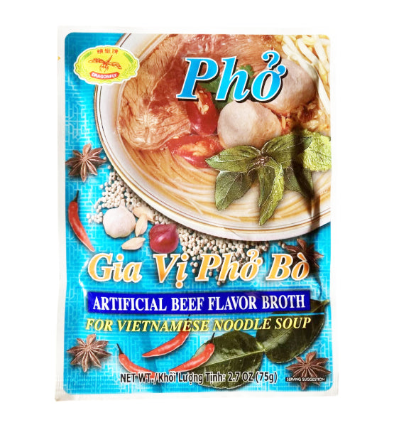 DRAGONFLY - BEEF FLAVOR BROTH "PHO BO" 2.7 OZ, PK OF 2