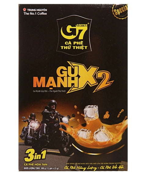 TRUNG NGUYEN G7 STRONG 3IN1 COFFEE, 12-PACKAGE