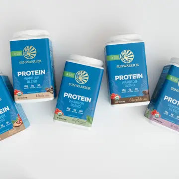 WARRIOR BLEND BERRY SHORTCAKE PROTEIN - PEA PROTEIN POWDER 375G - CASE OF 3