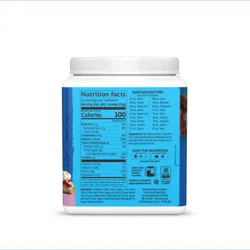 WARRIOR BLEND BERRY SHORTCAKE PROTEIN - PEA PROTEIN POWDER 375G - CASE OF 3