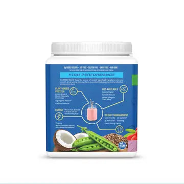 WARRIOR BLEND BERRY SHORTCAKE PROTEIN - PEA PROTEIN POWDER 375G - CASE OF 3