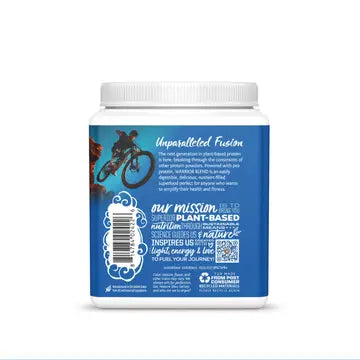 WARRIOR BLEND BERRY SHORTCAKE PROTEIN - PEA PROTEIN POWDER 375G - CASE OF 3