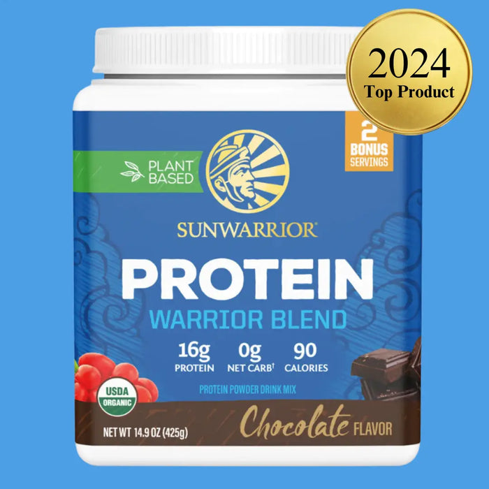 WARRIOR BLEND CHOCOLATE PROTEIN - PEA PROTEIN POWDER 375G - CASE OF 3