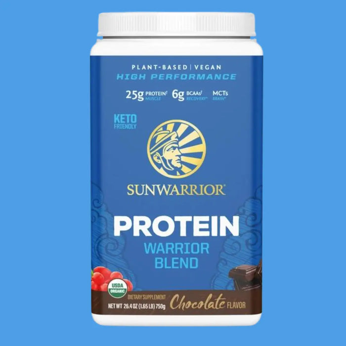 WARRIOR BLEND CHOCOLATE PROTEIN - PEA PROTEIN POWDER 375G - CASE OF 3