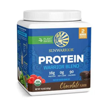 WARRIOR BLEND CHOCOLATE PROTEIN - PEA PROTEIN POWDER 375G - CASE OF 3