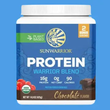 WARRIOR BLEND CHOCOLATE PROTEIN - PEA PROTEIN POWDER 375G - CASE OF 3