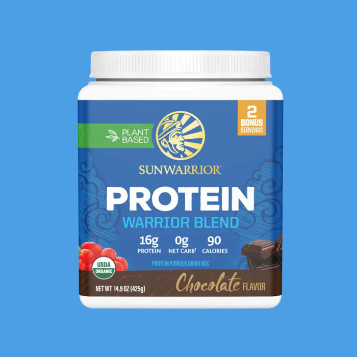 WARRIOR BLEND CHOCOLATE PROTEIN - PEA PROTEIN POWDER 375G - CASE OF 3