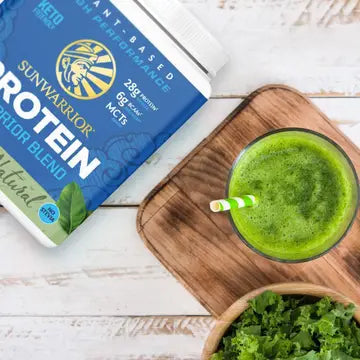 WARRIOR BLEND UNFLAVORED PROTEIN - PEA PROTEIN POWDER 375G - CASE OF 3