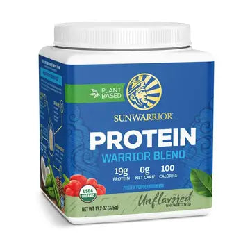 WARRIOR BLEND UNFLAVORED PROTEIN - PEA PROTEIN POWDER 375G - CASE OF 3