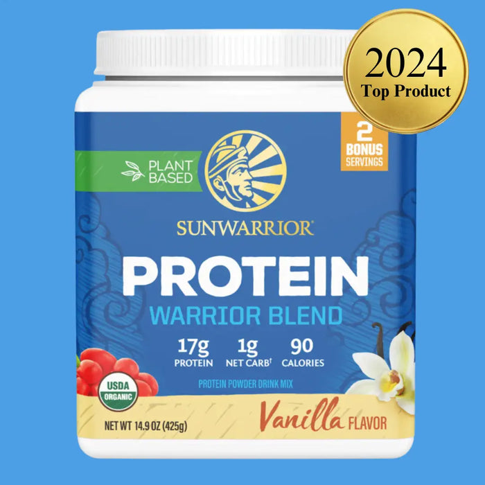 WARRIOR BLEND VANILLA PROTEIN - PEA PROTEIN POWDER 375G - CASE OF 3