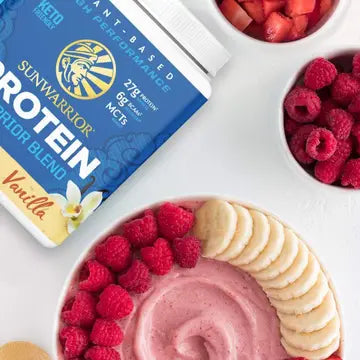 WARRIOR BLEND VANILLA PROTEIN - PEA PROTEIN POWDER 375G - CASE OF 3