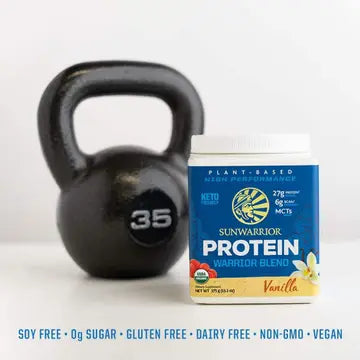 WARRIOR BLEND VANILLA PROTEIN - PEA PROTEIN POWDER 375G - CASE OF 3